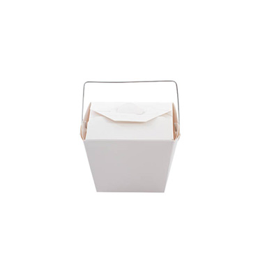 Food Pail 225gm (8oz) Takeaway Container White (62x46x66mmH)