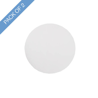 Cake Boards - Cake Board Wrapped Card 8 Round White Pack 2 (20x1.2cmH)