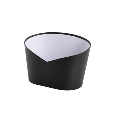 Hamper Boxes - Hamper Bucket Oval Medium Black (26.5x18.5x18cmH)