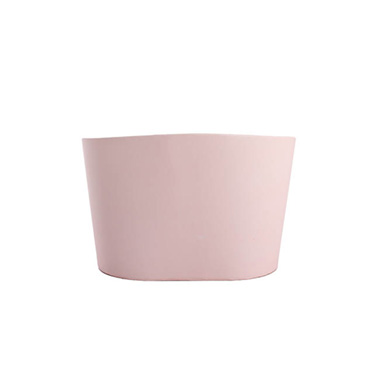Hamper Bucket Oval Medium Baby Pink (26.5x18.5x18cmH)