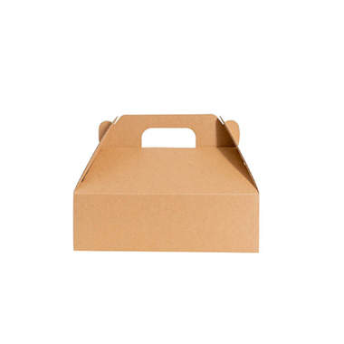 Gable Hamper Catering Box FP Medium Kraft Brown (25x20x8cm)