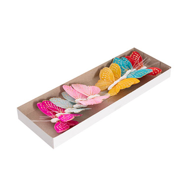 Pick Butterfly 10cm Assorted Set 1 Pack 12