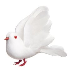 Birds Picks - Bird Dove Single White (13cmD) Pack 2