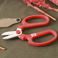 Sakagen Flower Scissors F-170 Red (170mm)