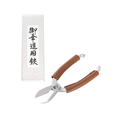 Sakagen Traditional Ikebana Shears Leather Grip (165mm)