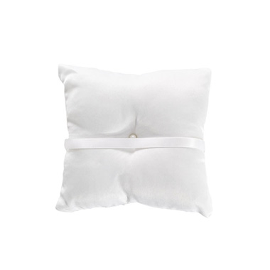 Wedding Ring Pillow Plain White (17x17cmH)