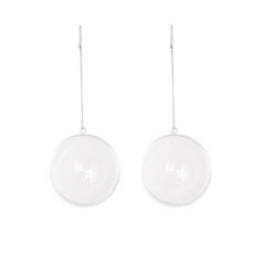 Ceremony Decoration - Hanging Clear Bauble Pack 10 (8cmD)