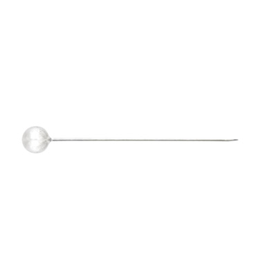 Pearl Pins Round Head Bulk 100 Pack White (4mm x 3.7cm)