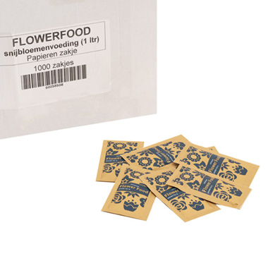 Flower Food Sachets - Universal Eco Flower Food Double Sized Sachet 1L Box 1000