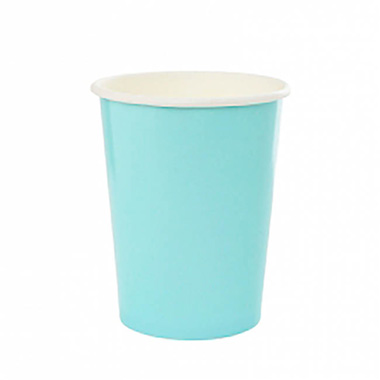 Party Tableware - Paper Cup Pastel Blue 260ml Pack 10