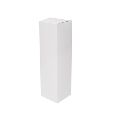 Wine Gift Boxes - Magnum Wine Box Flat Pack Gloss Paper White (13x13x42cmH)