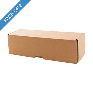 Wine Gift Boxes - Premium Wine Mailing Gift Box Single Pack 2 (35Lx10Wx10Hcm)