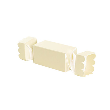 Wedding Favour Boxes - Bomboniere BonBon Box Pearl Cream Pack 20 (40x40x80mmH)