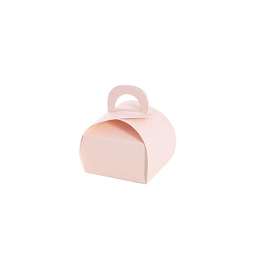 Wedding & Party Favour Boxes - Bomboniere Chocolate Petite Box Baby Pink Pk20 (45x45x60mmH)