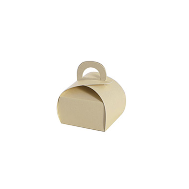 Wedding Favour Boxes - Bomboniere Petite Box Pearl Gold Pack 20 (45x45x60mmH)