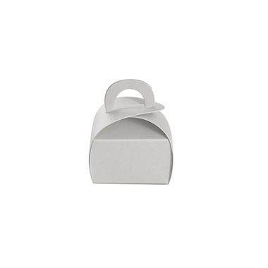 Bomboniere Petite Box Pearl Silver Pack 20 (45x45x60mmH)