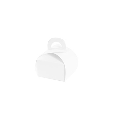Wedding Favour Boxes - Bomboniere Petite Box Pearl White Pack 20 (45x45x60mmH)