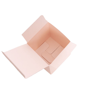 Bomboniere Heart Box Pearl Baby Pink Pack 20 (70x70x70mmH)