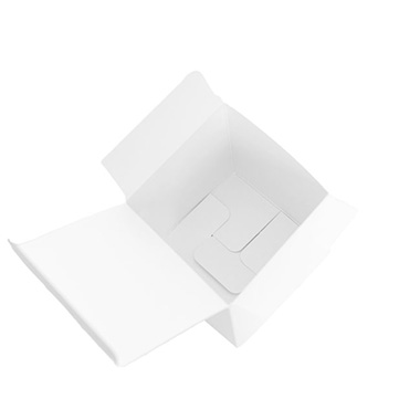 Bomboniere Heart Box Pearl White Pack 20 (70x70x70mmH)