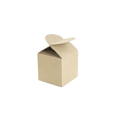 Wedding Favour Boxes - Bomboniere Modern Box Pearl Gold Pack 20 (45x45x55mmH)