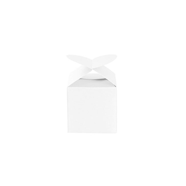 Bomboniere Chocolate Modern Box White Pack 20 (45x45x55mmH)