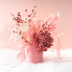 Preserved Dried Sea Holly Bunch 100g Dusty Pink
