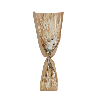 Preserved Dried Mixed Flower Arrangement White (55cmH)