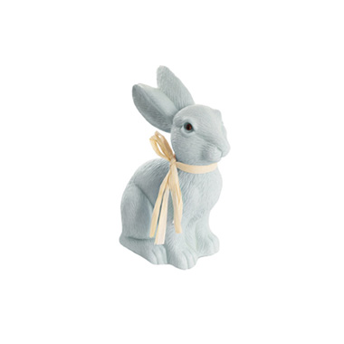 Easter Decoration & Decor - Sitting Rabbit Washed Blue (20cmH)