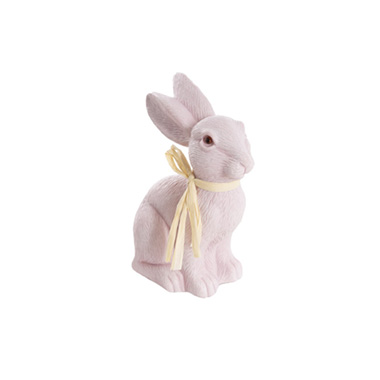 Easter Decoration & Decor - Sitting Rabbit Washed Pink (20cmH)