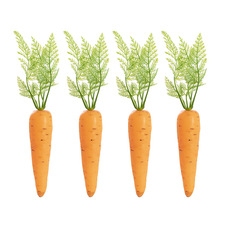 Easter Decoration & Decor - Artificial Carrots Pack 4 Orange (16.5cmH)