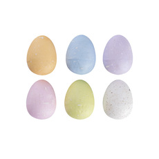 Easter Decoration & Decor - Assorted Easter Eggs 12PCS Assorted Pastels (6cmH)