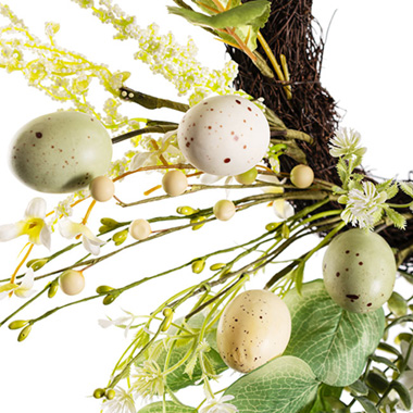 Eucalyptus & Easter Egg Wreath Green (50cmD)