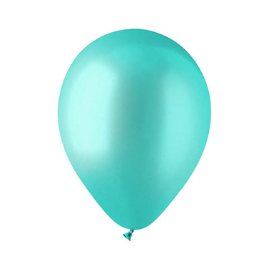 Latex Balloons - Latex Balloon Helium Grade Pack 18 Matte Turquoise (30cm)