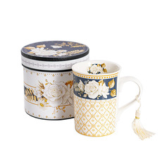 Drinkware & Kitchen Gadgets - Classic Rose Straight Mug Gift Set Navy (12cmDx11.2cmH)