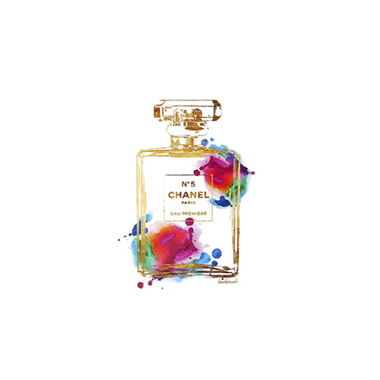 Framed Picture Golden Splash Perfume No.5 (28cmx35.5cmH)