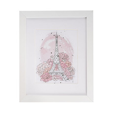 Gift Wedding - Photo Frames - Framed Picture Paris Eiffiel Tower Pink (40.6x50.8cmH)