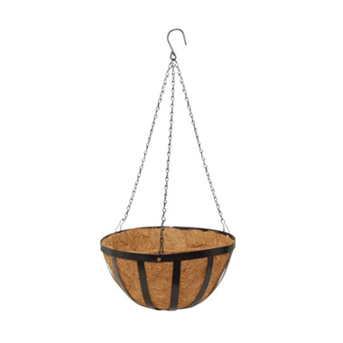 Hanging Pots - Metal Hanging Basket with Insert (30.5cm)