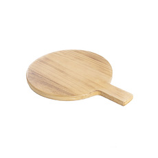 Decorative Trays - Serving Board Round Paulownia Wood Natural (25Dx1.5Wx33cmH)