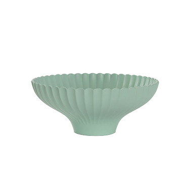 Decorative Trays - Scallop Bowl Matte Soft Mint Green (24cmDx10cmH)