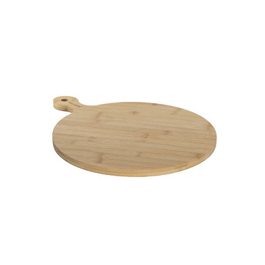 Serving Board - Bamboo Wood Round Paddle Serving Board Beige (45x35x1.5cm)