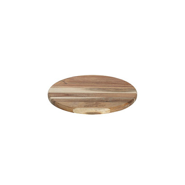 Serving Board - Acacia Wood Round Serving Board Brown (25cmDx1.5cmH)