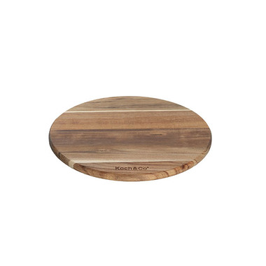 Serving Board - Acacia Wood Round Serving Board Brown (30cmDx1.5cmH)