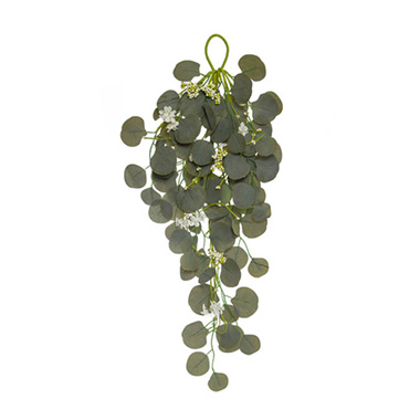 Artificial Leaves - Silver Dollar Hanging Gum Decoration (70cmH)