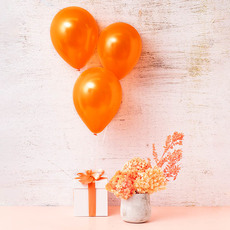 Latex Balloon Helium Grade Pack 18 Orange (30cm)