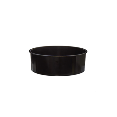 Large Flower Bowl & Guard - Deep Designer Bowl XLarge (26Dx8.5cmH) Black