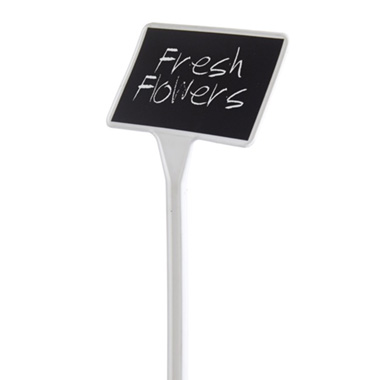 Chalkboard Stakes - Blackboard Price Display Small 35cmH White