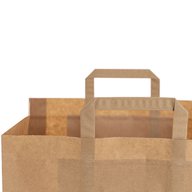 Brown Kraft Paper Bag Boutique Pack 10 (320Wx215Gx245mmH)