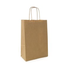 Kraft Paper Carry Bags - Brown Kraft Paper Bag Shopper Extra Large (240Wx120Gx355mmH)
