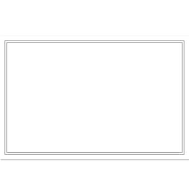 Florist Enclosure Cards - Cards Blank Silhouette Silver (10x6.5cmH) Pack 50