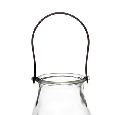 Glass Hanging Candle Holder Mini Hurricane Clear (8x9.5cmH)